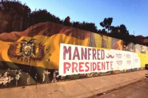Vandalismo mural histórico en La Paz relacionado con Manfred Reyes Villa