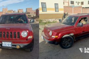 Vehículo robado Oruro