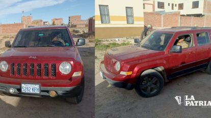 Vehículo robado Oruro