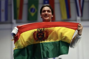 Oro para Bolivia en sable