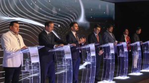 suspensión del debate presidencial por ausencia de candidatos