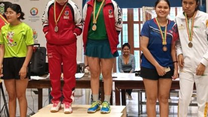 Tenis de mesa orureño brilla en la Copa Bicentenario