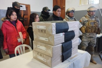 Maletas electorales con resguardo y monitoreo satelital