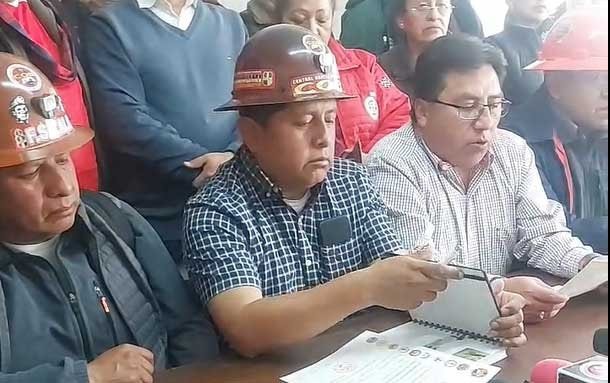 COB elecciones y pronunciamiento de Huarachi