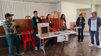 Simulacro electoral en Oruro prepara a ciudadanos para votación del 17 de agosto