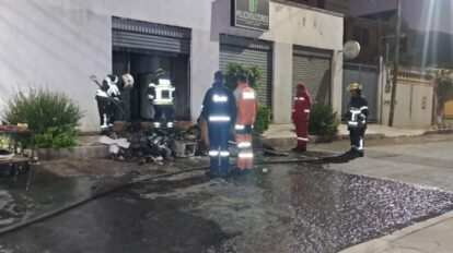 Incendio en lavandería de Cochabamba