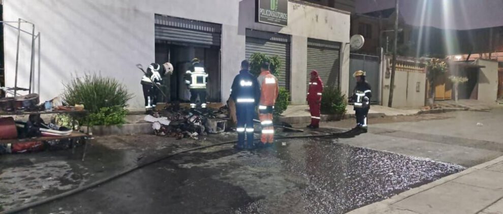 Incendio en lavandería de Cochabamba