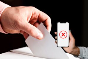 TSE insta a votar sin teléfono móvil