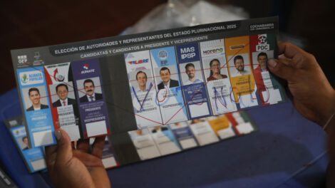 votos nulos en elecciones en el trópico de Cochabamba