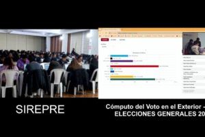 Cómputo de votos en el exterior por el TSE