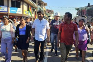 Evo Morales votó en el trópico de Cochabamba