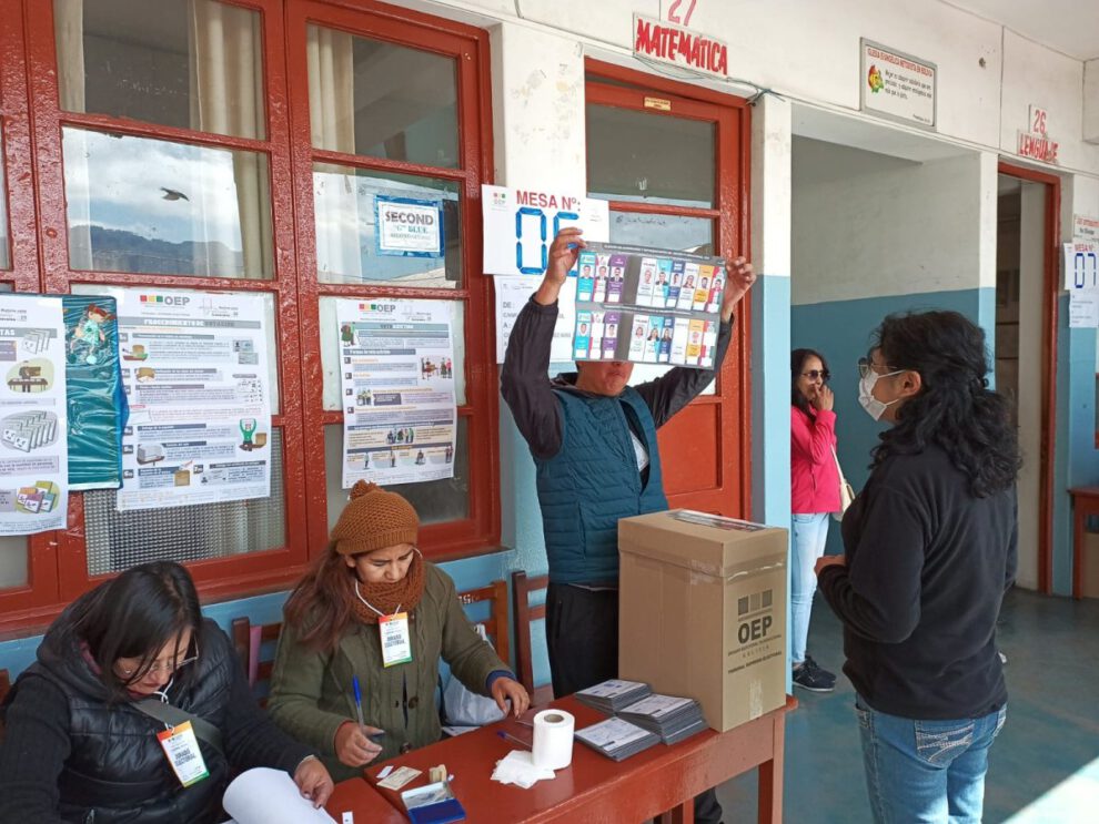 Calendario electoral Bolivia