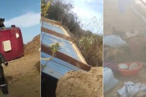 Fuertes vientos en Tarvita causan destrozos y vuelco de bus