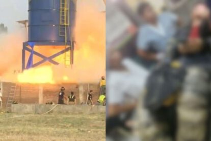 Explosión en fábrica de colchones en Santa Cruz