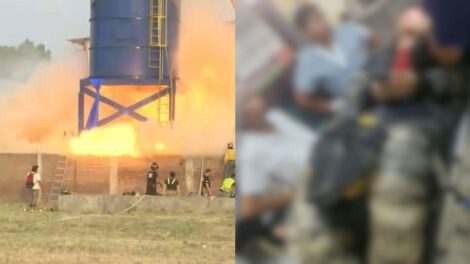 Explosión en fábrica de colchones en Santa Cruz