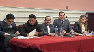 audiencia de situación jurídica de Luis Fernando Camacho y Marco Pumari