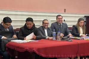 audiencia de situación jurídica de Luis Fernando Camacho y Marco Pumari