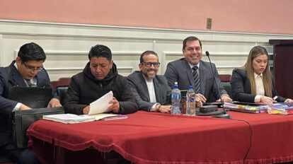 audiencia de situación jurídica de Luis Fernando Camacho y Marco Pumari