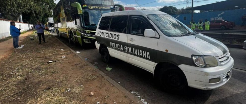 Accidente de motocicleta en Santa Cruz