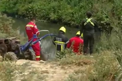 Cuerpo sin vida en el río Rocha