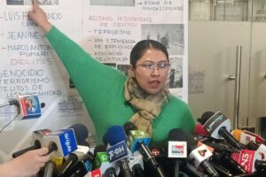 La diputada Gladys Quispe