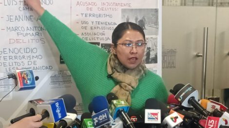 La diputada Gladys Quispe