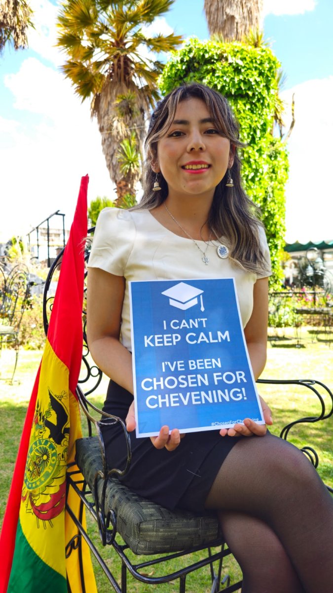Boliviana Alexandra Najhavi Calle recibe Beca Chevening