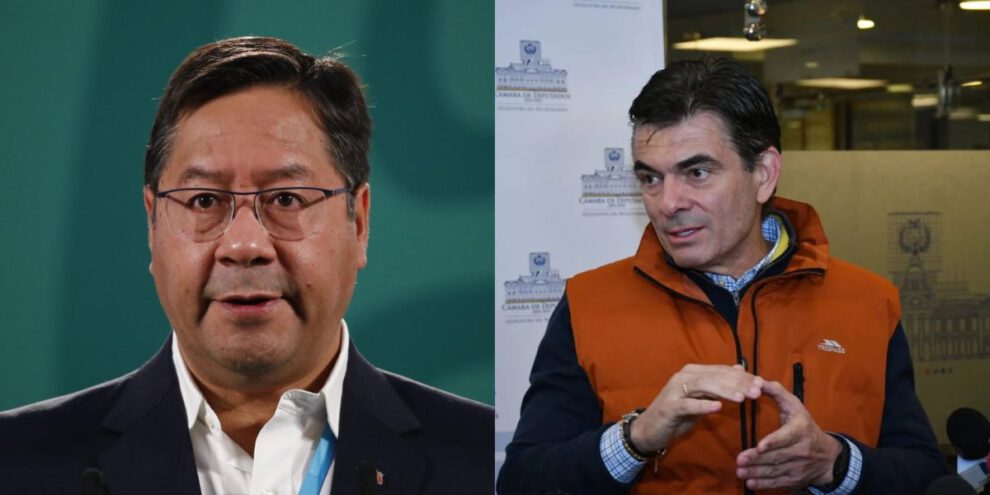 Reunión entre Luis Arce y Rodrigo Paz sobre la situación del país