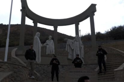 Vandalismo en esculturas del Viacrucis en Cochabamba