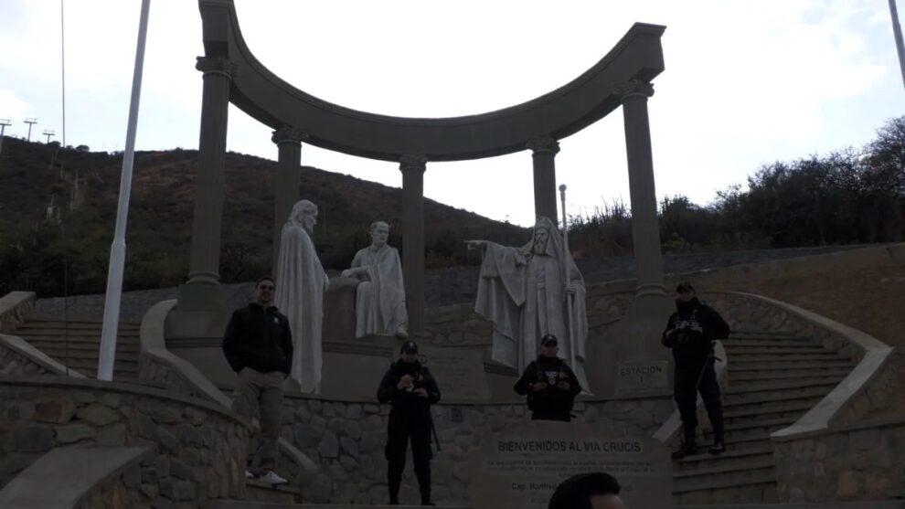 Vandalismo en esculturas del Viacrucis en Cochabamba