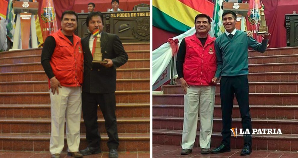 Faro de Oro otorgado a David Ninavia y Ángel Balderrama