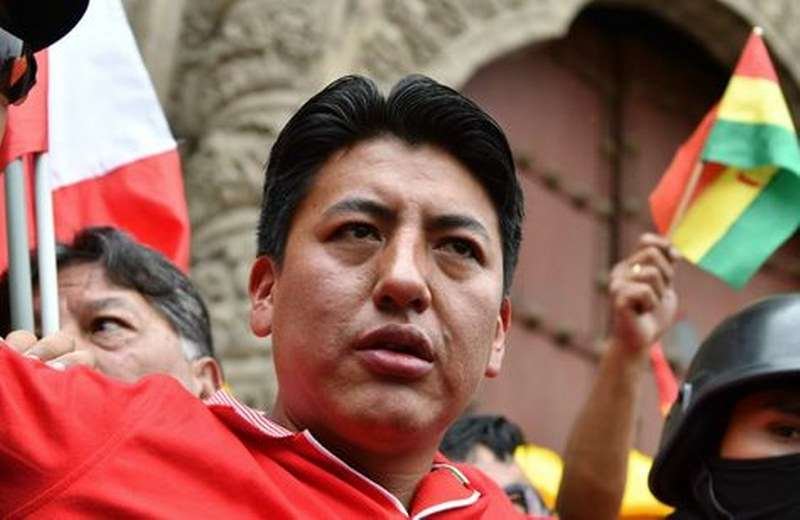 Marco Antonio Pumari en audiencia judicial por quema del TED Potosí