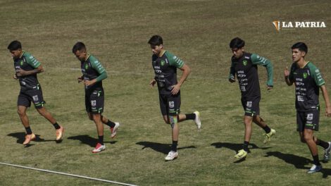 Miguel Terceros durante el entrenamiento de la Selección Nacional en el estadio Hernando Siles