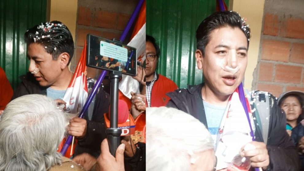 Marco Antonio Pumari sale del penal de Cantumarca