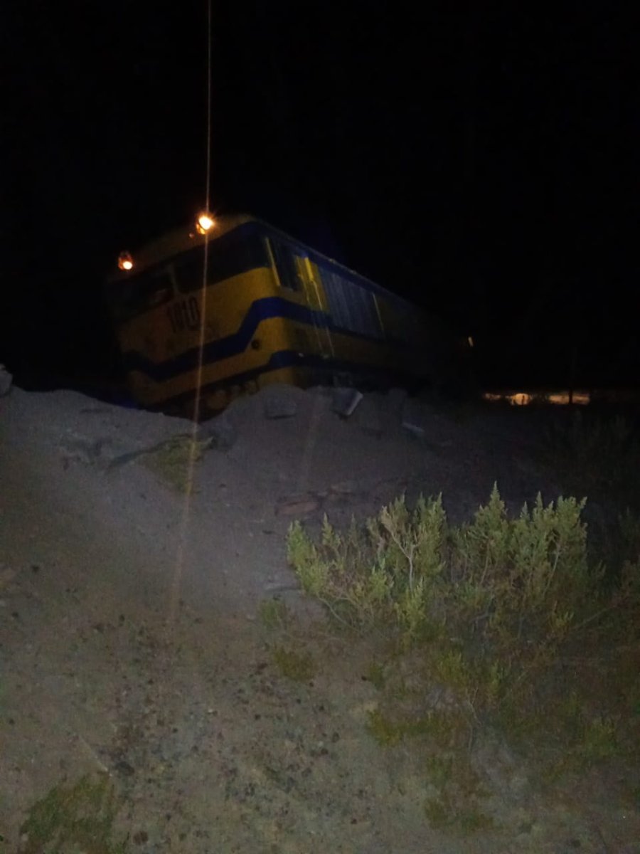 Descarrilamiento en Quillacas debido al robo de rieles