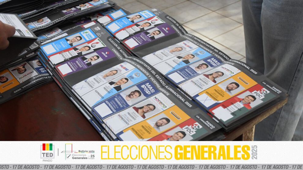 Sorteo de ubicación de partidos en la papeleta electoral