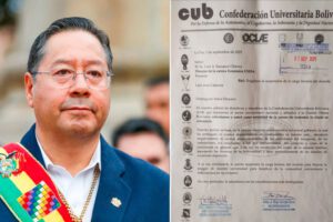 suspensión de la docencia de Luis Arce en la UMSA