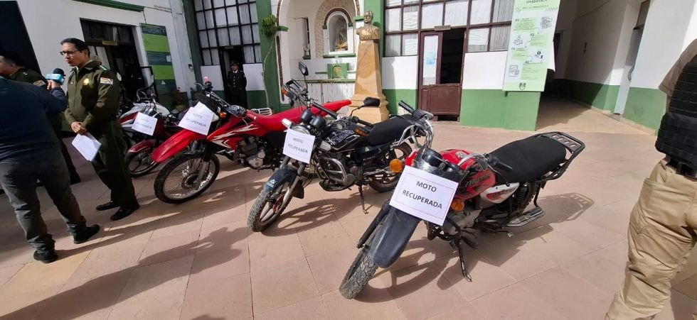 Robos de motocicletas en Sucre