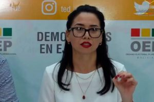 Yajaira San Martín como presidenta interina del TSE