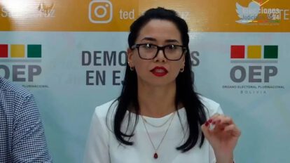 Yajaira San Martín como presidenta interina del TSE