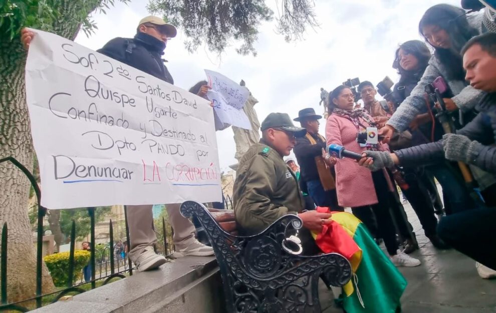 Protesta en la Policía por injusticias en la asignación de destinos