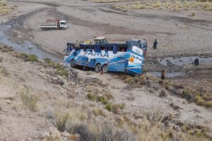 Accidente de bus en Potosí-Oruro
