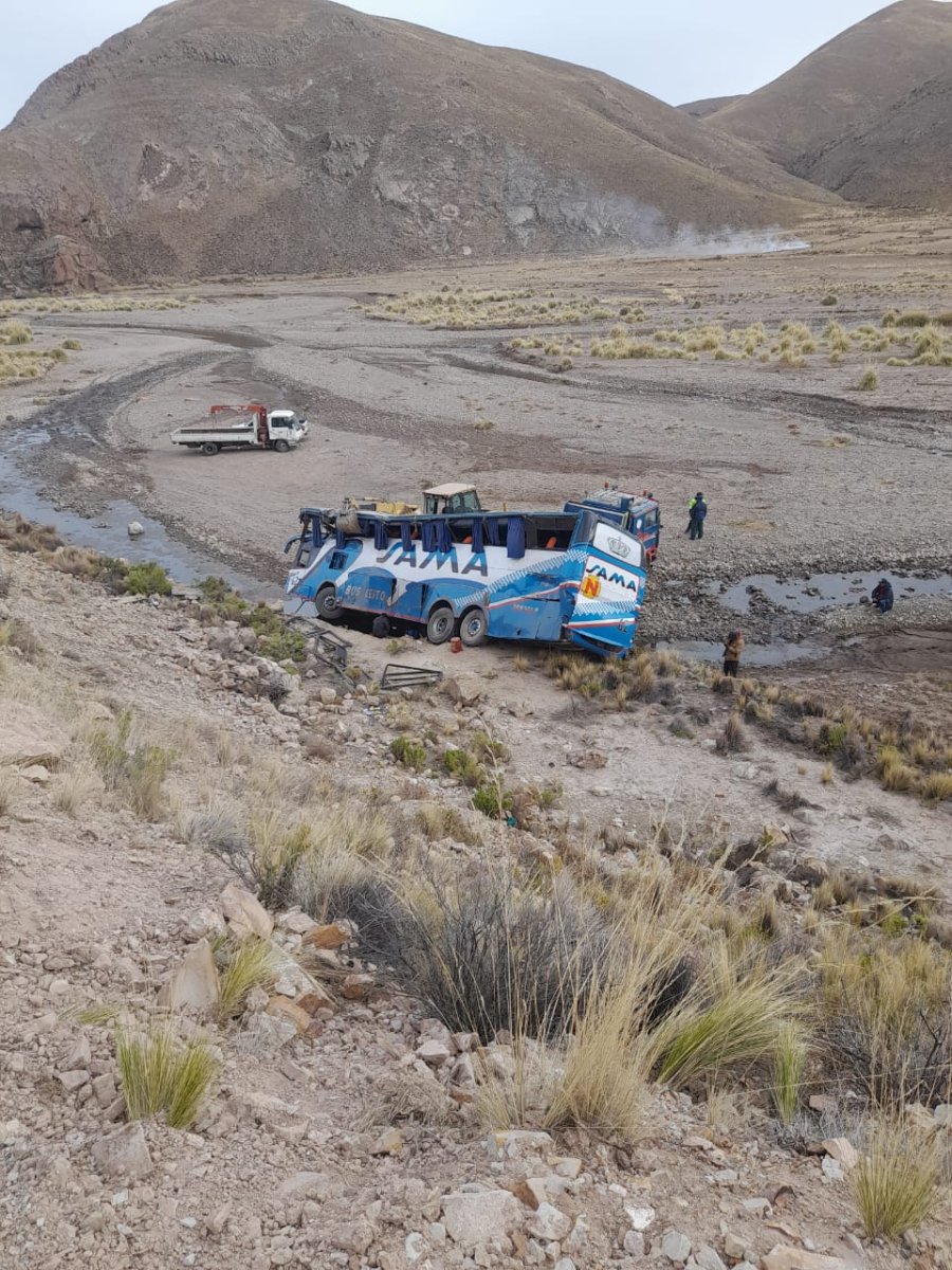Accidente de bus en Potosí-Oruro