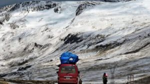 Nevadas en el altiplano boliviano