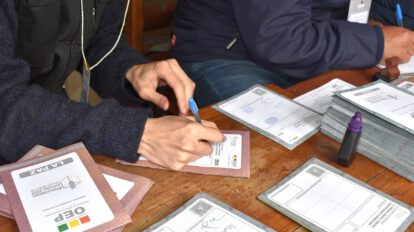 sorteo de jurados electorales en Bolivia
