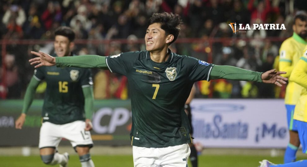Miguel Terceros fue autor del gol del triunfo de Bolivia ante Brasil