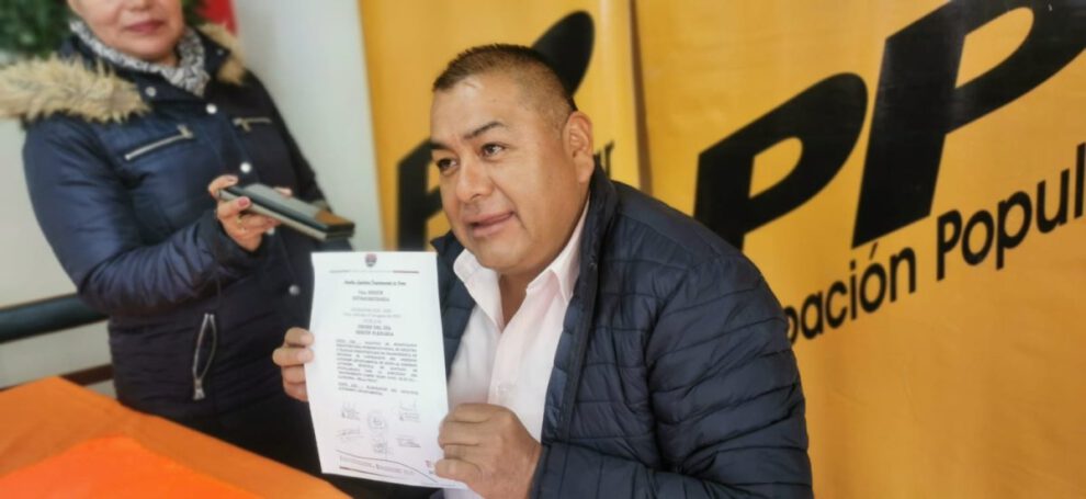 Ever Moya, líder de la agrupación Participación Popular