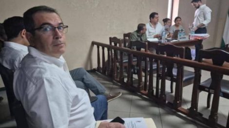 Mario Aguilera en audiencia del caso Decretazo