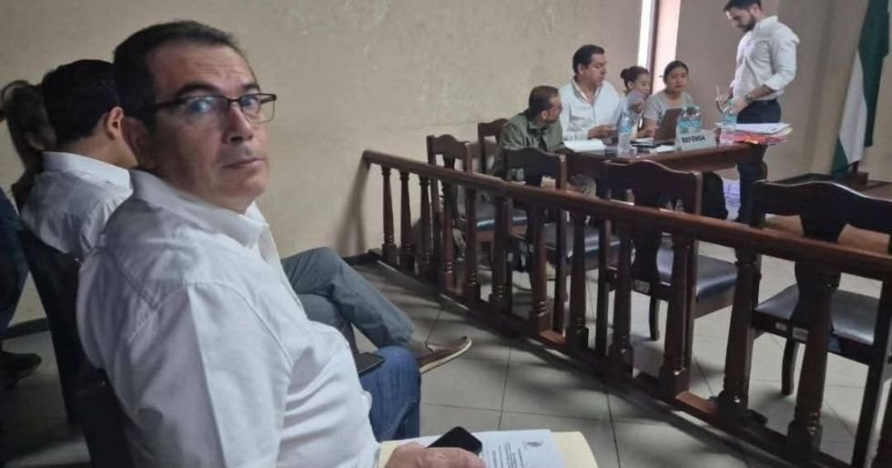 Mario Aguilera en audiencia del caso Decretazo