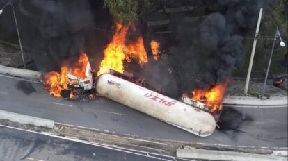Explosión de camión de gas en Ciudad de México